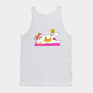 Cat at Yoga Stretching exercise Tank Top